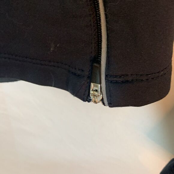 Nike Dri-Fit Black Fleece Tapered Ankle Zip Athletic Sweatpants Size L - Picture 9 of 14